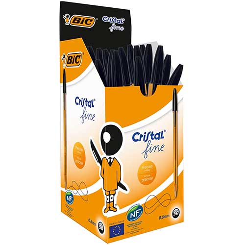 Here's the box! 50 premium Bic Cristal Biros! Ready for trading...
